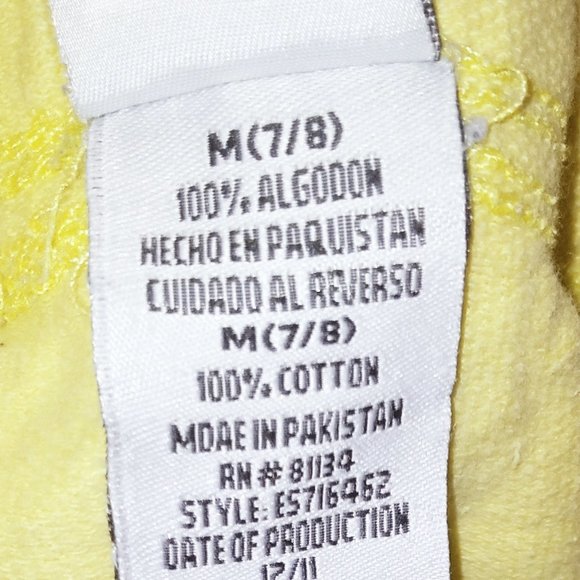 Everlast Girls Shorts in Yellow in size Medium 7/8 - Picture 4 of 5